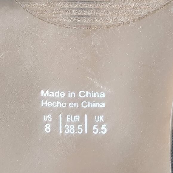 Market and Spruce Black Knit Block Heeled Slip-on Mules Women’s SZ 8  EUC - Picture 4 of 13